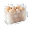 2pcs Egg Container for Refrigerator Stackable Egg Holder Stable Rack