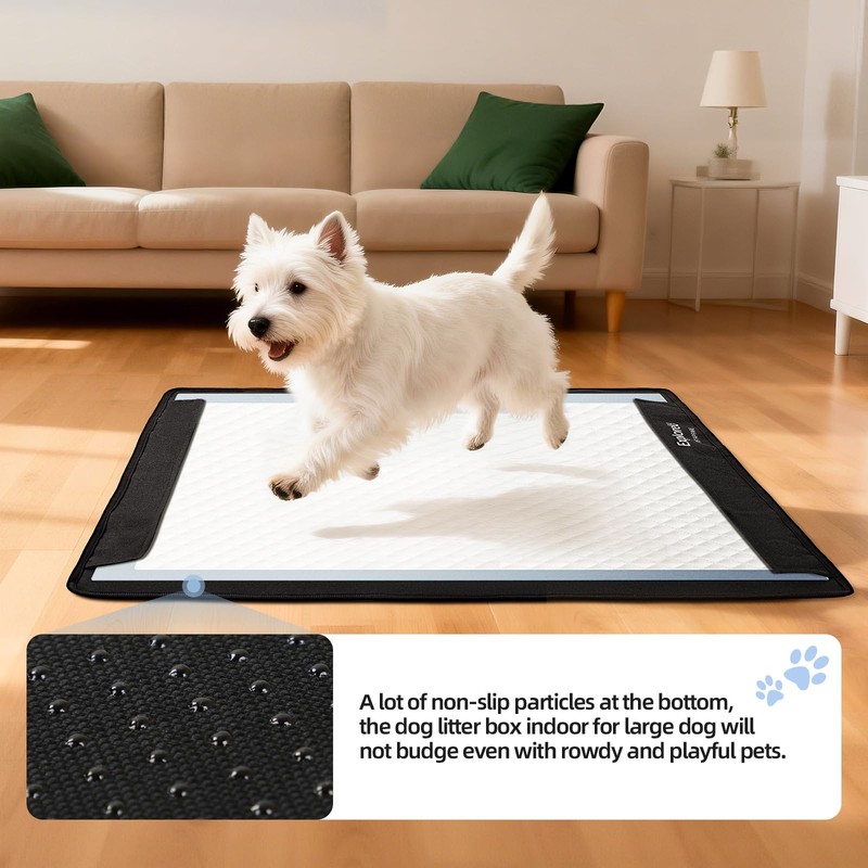 Pee Pad Holder,Folded Non-Slip for Potty Tray with Magnetic Lock,M:24"x28"