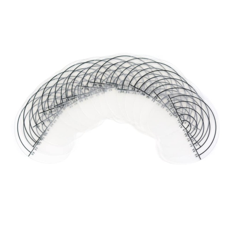 50 Pieces Heat Shield Guards with Graduations Round Single-hole Shield