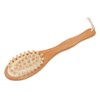 Wood Bath Brush Long Handle Soft Bristle Deep Cleansing Relieve