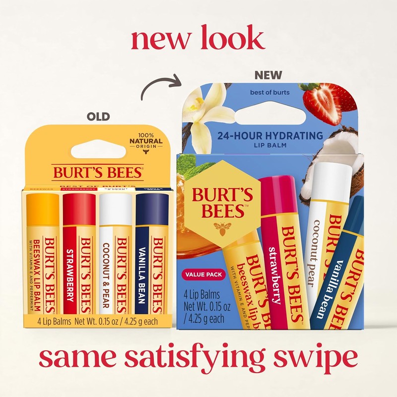 Burt's Bees Lilypad Green Lipstick – Rosa Pink Tint, Hidratación