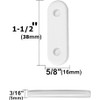 20 Pcs White Curtain Pendant Weights for Bedroom/Shower Curtain -