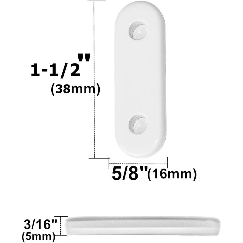 20 Pcs White Curtain Pendant Weights for Bedroom/Shower Curtain -
