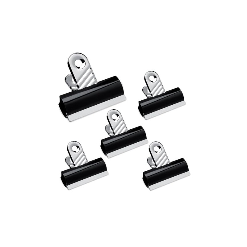 Pack of 5 x 70mm Jumbo Bulldog Letter Clips Grip