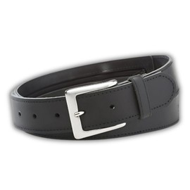 INVIDA Men's Money Belt with Secret Compartment Made in Germany, Full Leather Belt 4 cm Width, 90-130 cm Waist, Safe Belt Black, Tresure, Belt with Money Compartment, Jeans Belt, black