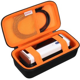 BOVKE Carrying Case Compatible with Checkme/Wellue Bluetooth Blood Pressure Monitor for Home Use, Portable Digital Wireless BP Cuff Automatic Upper Arm Machine Holder with Mesh Pouch for Cables, Black