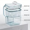 Upgraded Denture Bath Box Cup, No-Leak Denture case, with Retainer