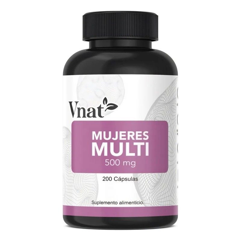 Multivitamínico De Mujer Vnat 100cap Mujeres Multi Vitaminas Sabor Neutro