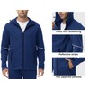 Rdruko Men's Sweatsuit Sets 2 Piece Hooded Full Zip Jogger