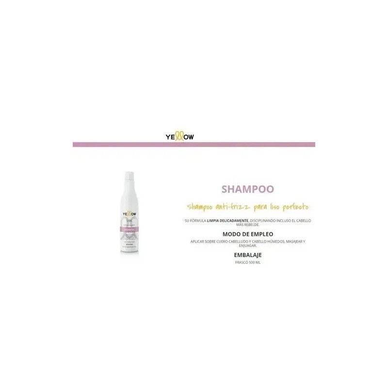 Shampoo Liss Keratin Yellow 500ml Anti-frizz Liso Perfecto