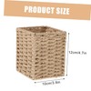 jojofuny 1PC Hand Woven Storage Basket Stylish Tea Table Sundries