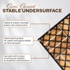Idzo Set of 10 Premium Teak Deck Tiles, Snap-Lock Teak