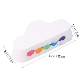 FOMIYES 1 Box Rainbow Cloud Bath Salt Essential Oil Bubble Bathing Salt for Moisturizing Skin Care Relaxing Bath Soak for Women for Girlfriend Wife Friends