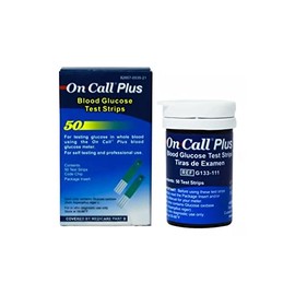 On call glucosa en la sangre tiras de prueba 50 cl