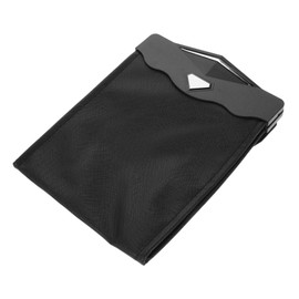 Alipis Smart LED Car Trash Can Hanging Garbage Bag for Passenger Side Stylish Artificial Leather Storage Pocket for Traveling Offices and Back Seat Use Portable Auto