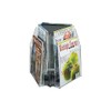Safco Products 5698CL Reveal Table Top Literature Display, 6 Magazine,
