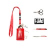 Multifunctional 5-in-1 EDC Tool Kit with Card Holder, Folding Scissors,