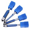 4Pcs Flush Trim Bit Set 6mm Shank Top Double Bearings