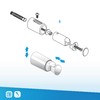 3 Shelves Wall Mount for Towel Radiators and Horizontal Pipes