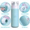 GLAMFIELDS Travel Bottles for Toiletries,TSA Approved 3.3oz Size LeakProof Silicone
