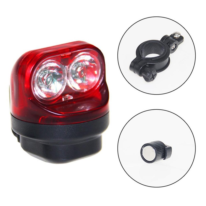 Bike LED Tail Light Self Powered Magnetic Induction Bike Light