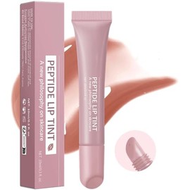 Lip Jam Brillo de Labios Hidratante Labial Voluminizador Bálsamo Labial de Larga Duración Tinte Labial Transparente Hidratante con Péptidos para Mujer