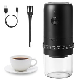 Portable Electric Burr Coffee Grinder with 40 Adjustable Settings, Conical burr coffee grinder, Coffee Bean Grinding Machine with Conical Burr Coffee Grinder 1800mAh Rechargeable for Travel, Home