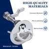 SHENGHUISS Boat Cam Latch,Flush Pull Handle,316 Stainless Steel Boat Hatch