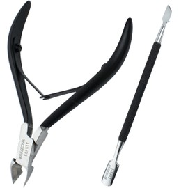 BOXGROVE BEAUTY Professional Cuticle Cutter & Pusher Trimmer Manicure Tools with Double Spring – Perfect Nail Care Tool for Manicure & Pedicure Beauty at Home/Spa/Saloon