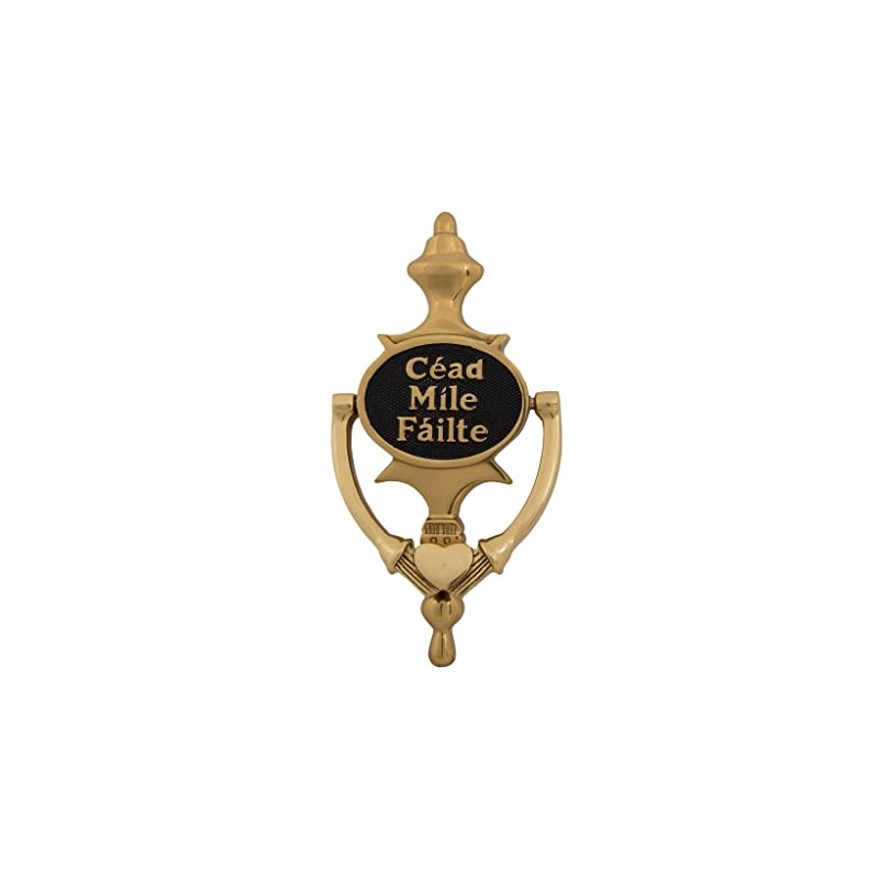 Exclusively Irish Claddagh Door Knocker for Front Door Brass Knocker