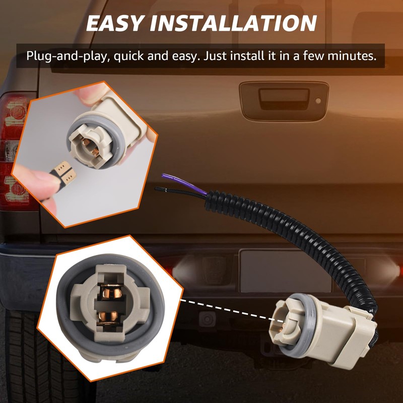 LED License Plate Light Kit with Bulb and Wiring for