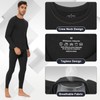 SIMIYA Mens Thermals Long Sleeve Undershirt Warm Fleece Lined Base