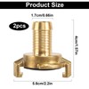 Quick Coupling 3/4 Inch, 2 Pieces Brass Quick Coupling, Coupling