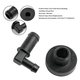 Topteng Fuel Tank Stem & Bushing Kit 532139277 532003645 for Husqvarna 539110432, 3645J and 532124952
