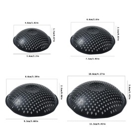 NentMent 16 Pack Flower Pot Hole Cover Hard Plastic Domed Mesh Pad Bottom Drainage Screen Grid Filter Net for Plant Pots Planter Bonsai Gardening Watering Terrarium Potting Prevent Soil Loss 4 Sizes