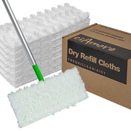 Sweeper Dry Mop Refills, Compatible with Swiffer Sweeper, Disposable Sweeping Cloths Pads for Floor Mopping and Cleaning, 60 Count