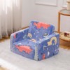 Furnishh Kids Sofa Couch Fold Out, Baby Toddler Comfy Soft