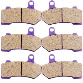 ECCPP Brake Pads for FLHTCU Ultra Classic Electra Glide 2008-2022, FLHR Road King FLHX Street Glide 2008-2022, Front and Rear Braking Pads Kits Set