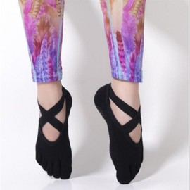 Non-slip Five-Toe Grip Yoga & Pilates Dance Socks Pink