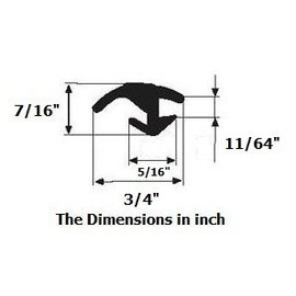 Glass seal for car windshield trim seal for cars, trucks and vans (25 Feet)
