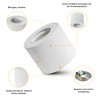 Gleonlux LED Surface-Mounted Ceiling Spotlight IP44 Flat 1 x Surface-Mounted