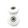 Chiloskit 2 Pieces 50mm U Groove Nylon Ball Bearing Guide
