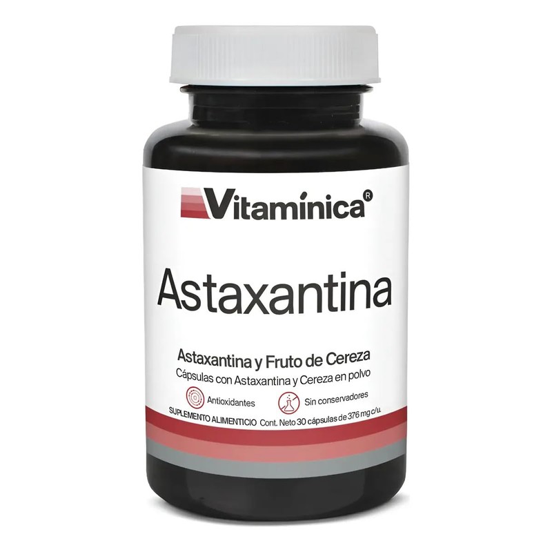 Vitaminica Astaxantina 20 mg 30 Cápsulas Antioxidante