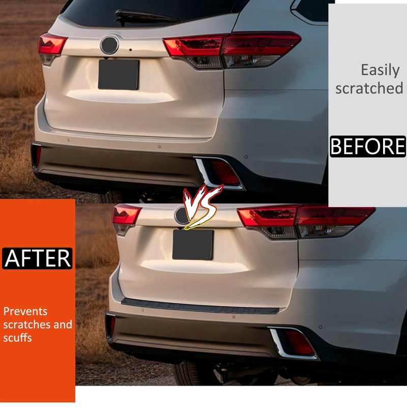 Rear Bumper Protector for Toyota Highlander 2015 2016 2017 2018