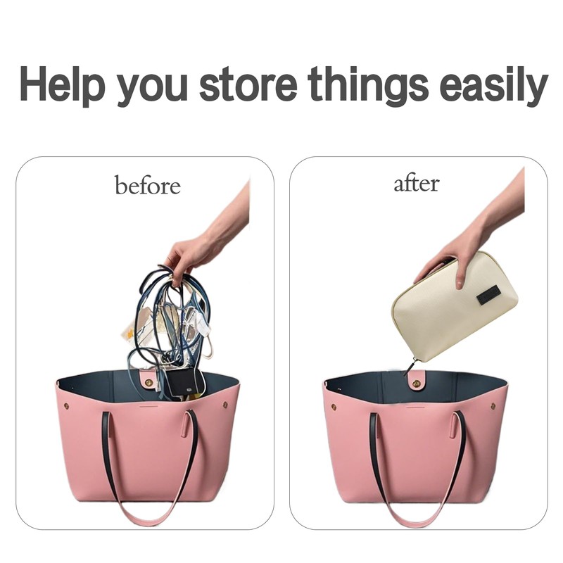 HRCOYES Waterproof Cable Organiser Bag, Travel Electronics Accessories Organizer, Compact