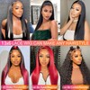 tobasew 13x6 Straight Lace Front Wigs Human Hair 200 Density