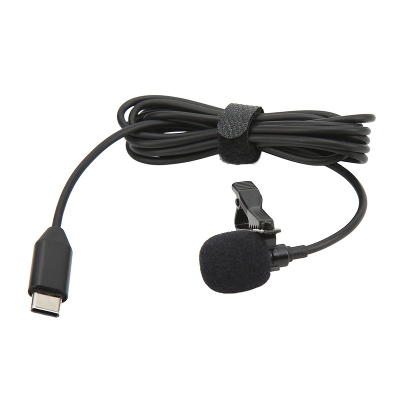 Wireless Lavalier Microphone ‑34dB Metal Lapel Mic for Insta360 ONE