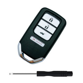 Replacement Smart Keyless Entry Remote Control Key Fob Case Cover for Honda CR-V HR-V Fit EX EX-L EX-LN Car Key Fob Shell (4 Button-b)