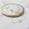 Philip Jones Silver Plated Star Friendship Bracelet Created with Zircondia®