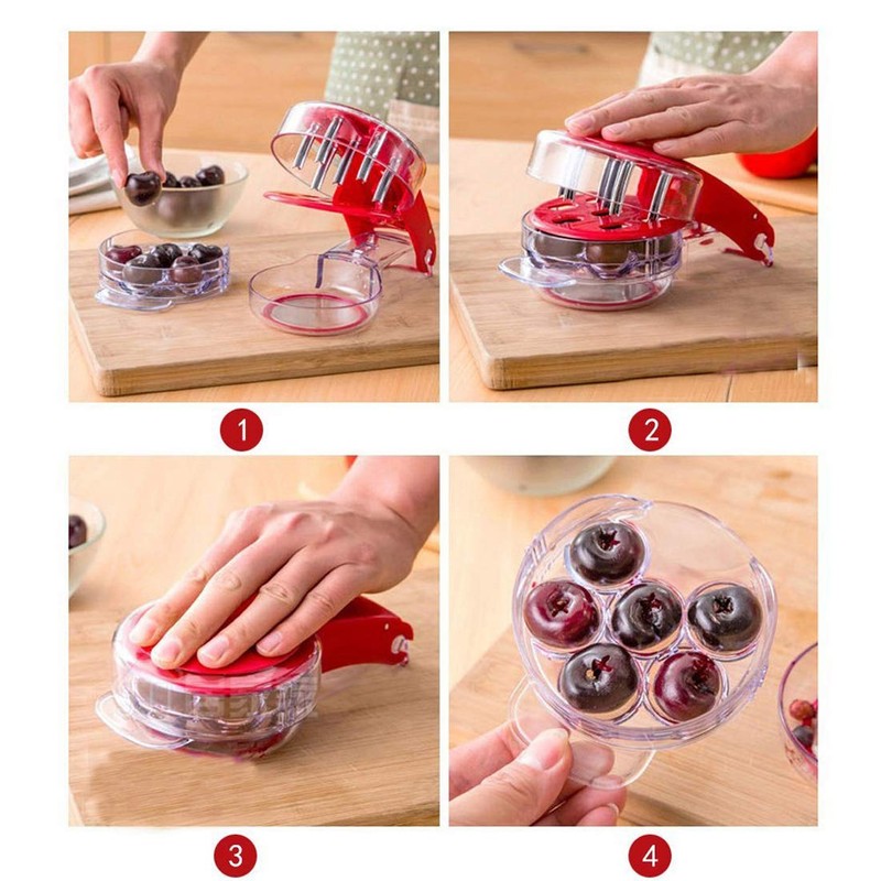 Condello Casa Kitchen Aid Cherry Pitter Stainless Steel Plastic Deluxe